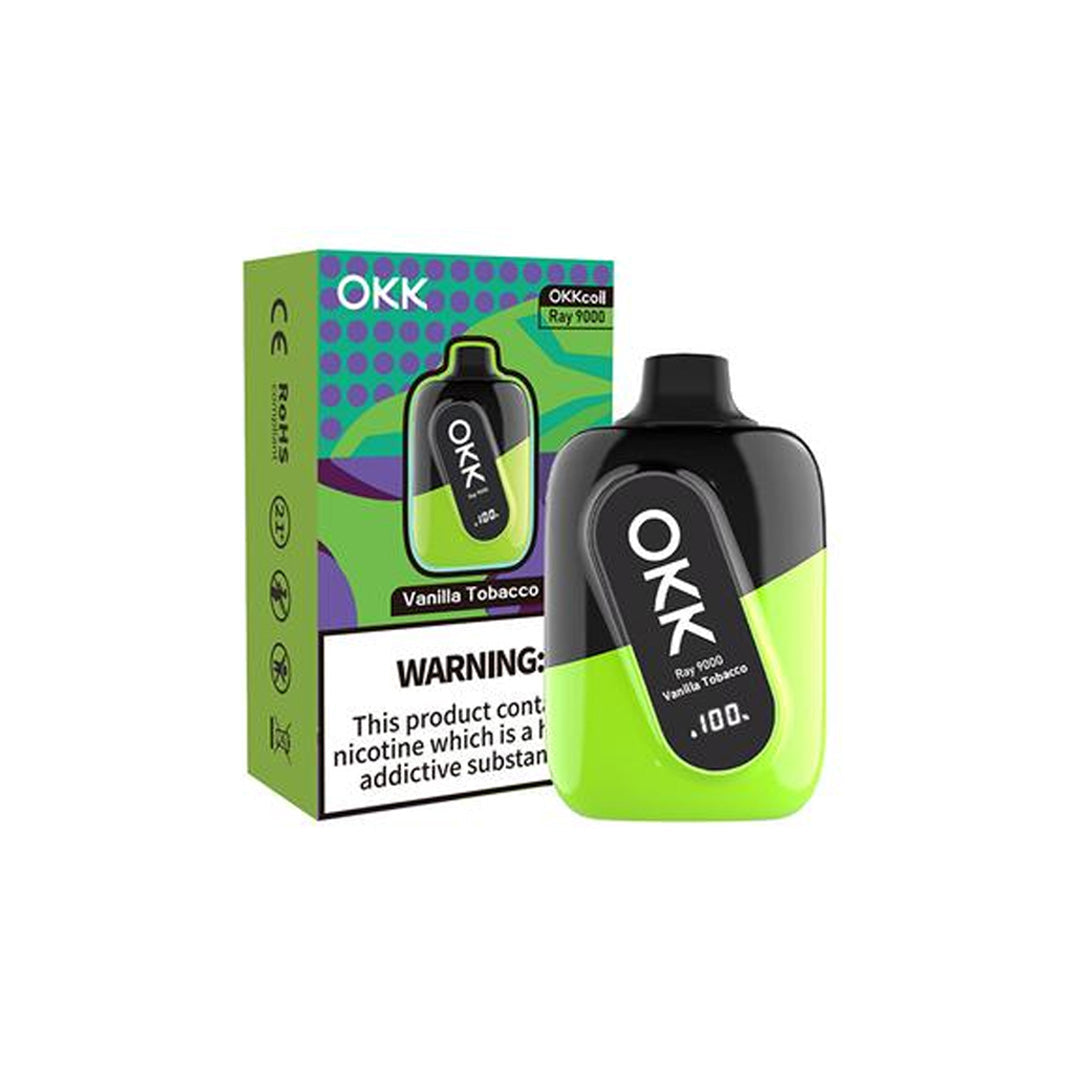 OKK  Ray 9000 Vape Puff 35mg Disposable Various Flavours each