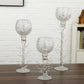 MHome Candle Holder Chalice Elegant Glittering Glass 3pc Set-Various Options