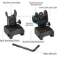 Tactical Fiber Optics Low Profile Flip up Iron Sight with Front Red Dot Sight and Rear Green Dot Sight