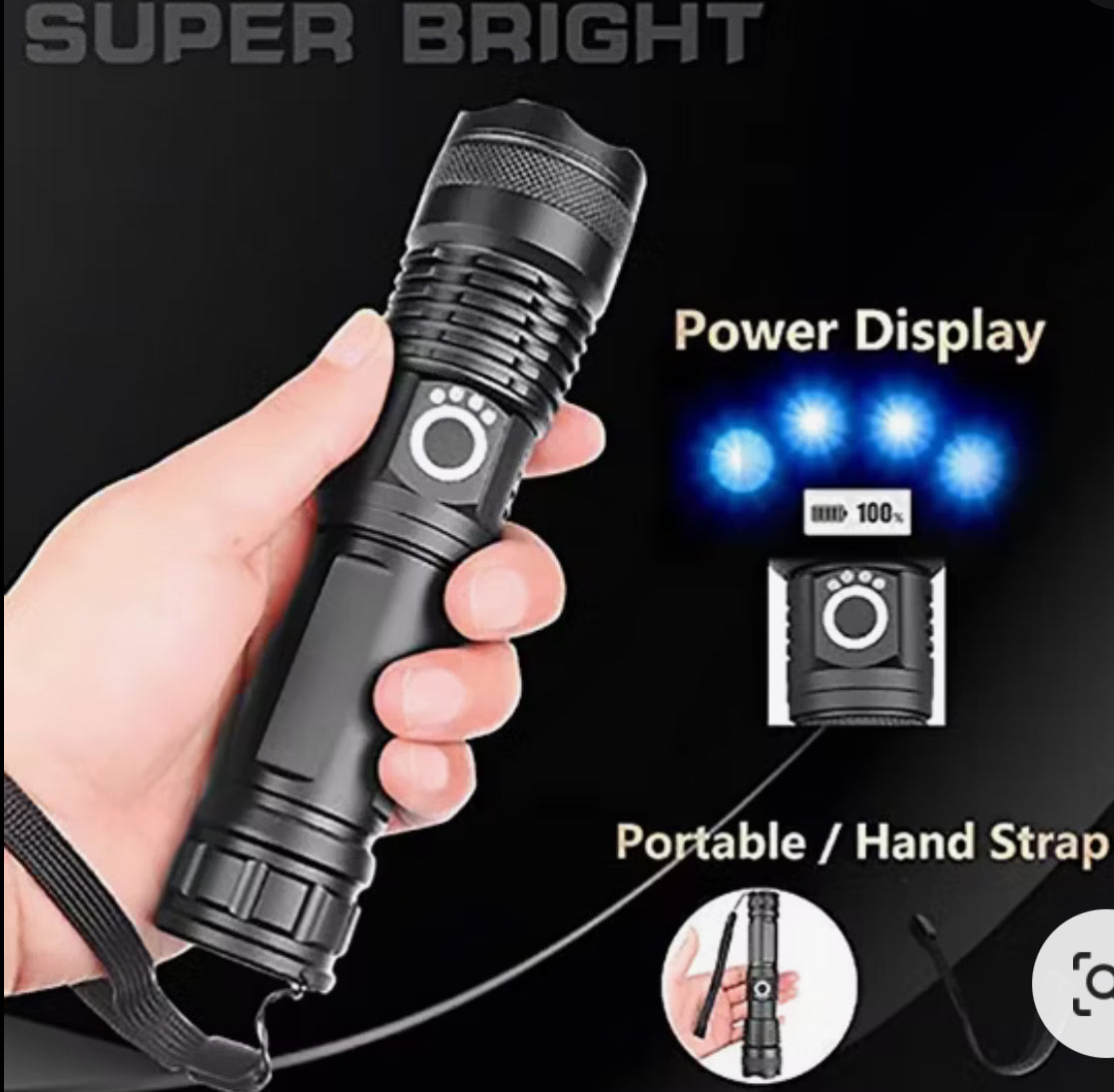 Ultra High Power LED Flashlight Camping Waterproof Zoomable Torch-DB45