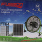 FUSSION 14" Solar Rechargeable Floor & Table Fan