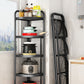 MHome 5-Tier Metal Corner Rack – Foldable Storage for Home & Office