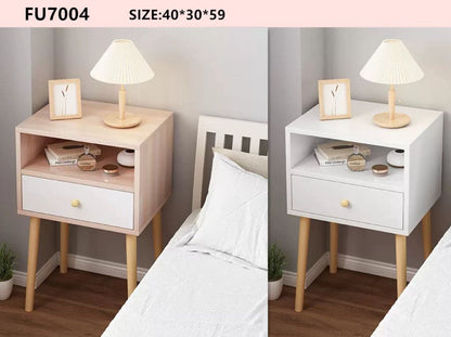 MFurn Nordic Dresser – Small Bedside Table with Drawer & Nightstand