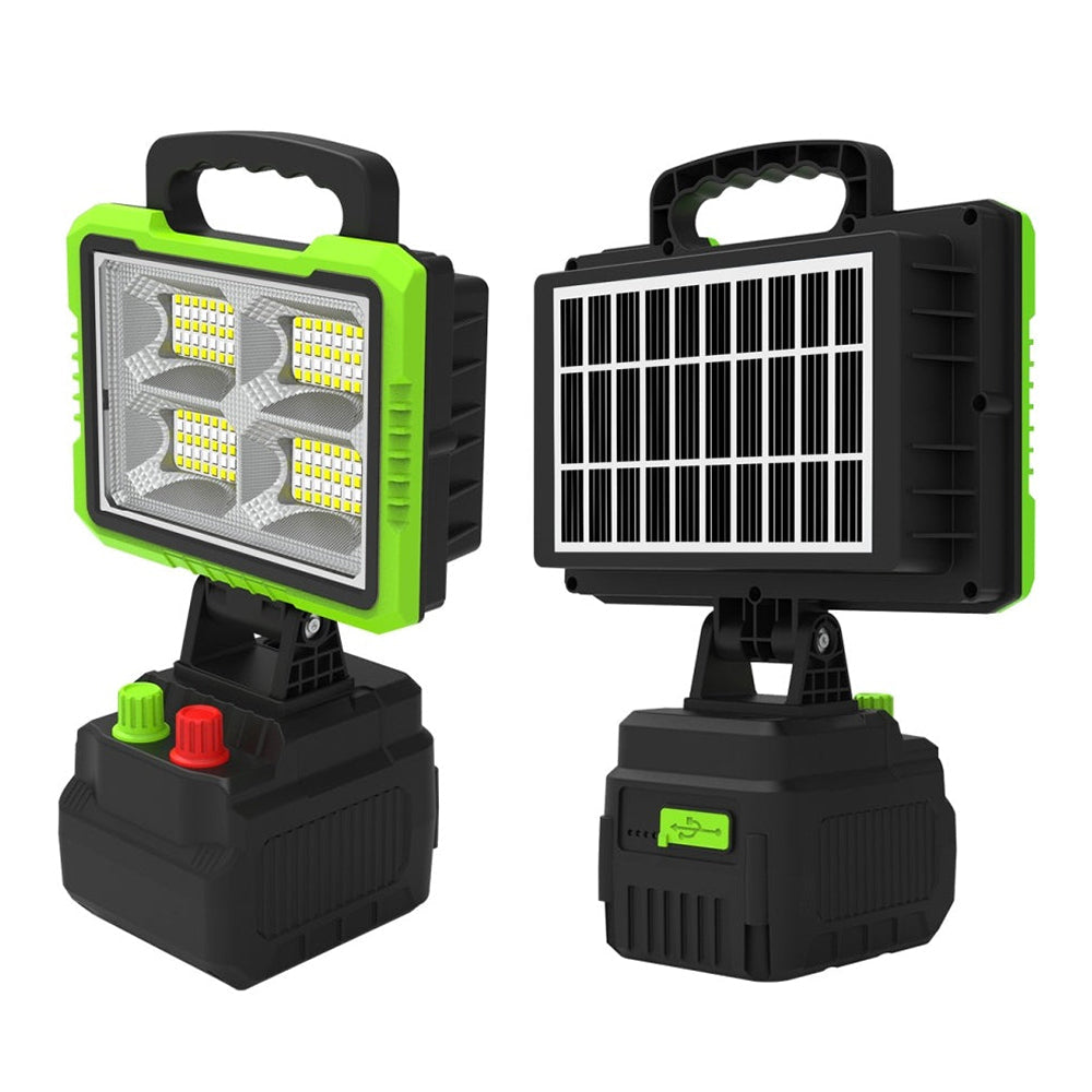 Portable Rechargeable Solar Floodlight with 14000mAh Backup Battery- 200watt & 350watt