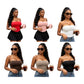 Ladies Strapless Bandeau Tube Tops-Various Colours