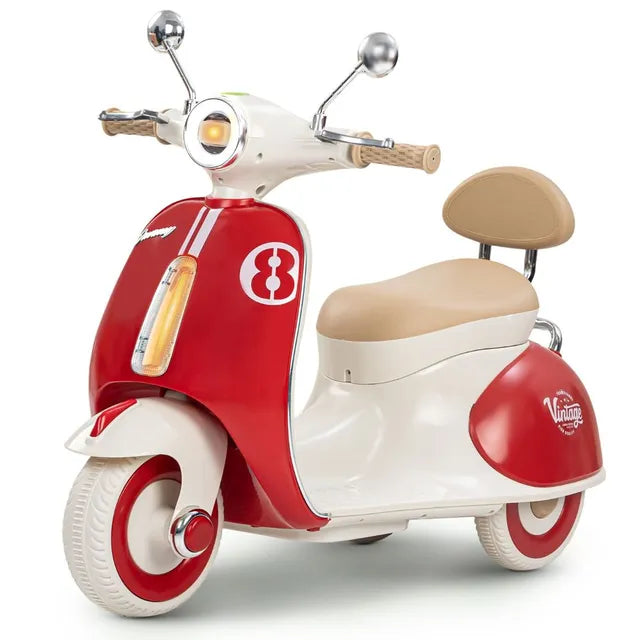 Kids Simulation Electric Motorbike | LED Headlight | Music & Stories | One-Button Start