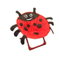 Mhome Kids Ladybug Red Foldable Camping Chair Portable Polyester Outdoor Seat