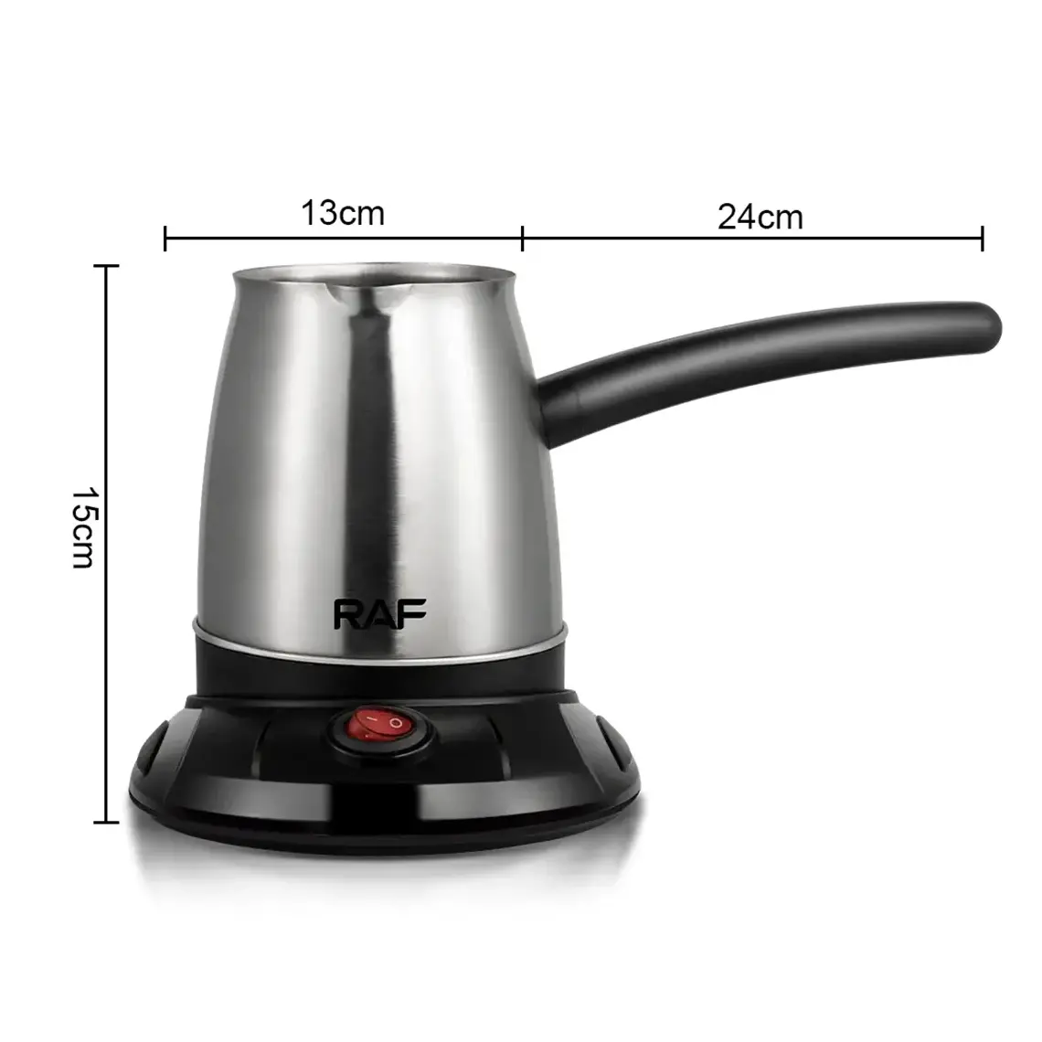 RAF R.150 Electric Coffee Pot 600W - 500ml Stainless Steel Turkish Coffee Maker