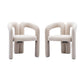 MFURN Modern Velvet Dining Chair Funky Barrel Accent Chairs, Upholstered Armchair Comfy Side Chair for Kitchen Living Room Dining Room-Various Colours