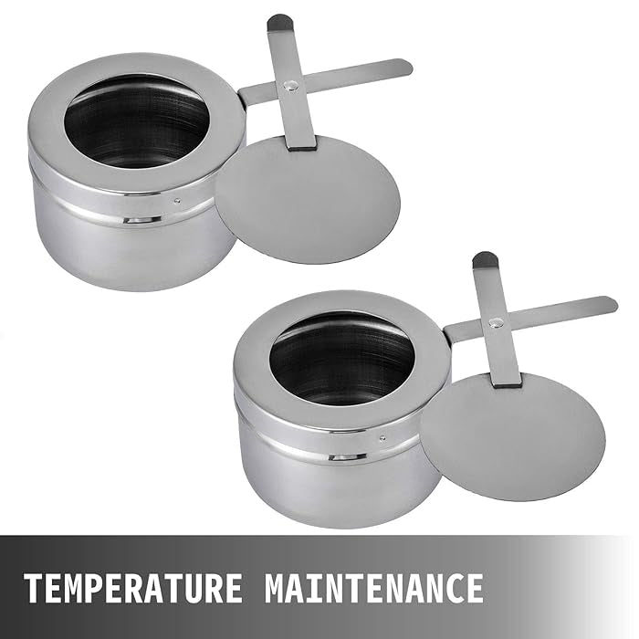 3 Grid Buffet Serving Set Party Warmer Buffet with Folding Frame