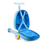 Kids Cartoon Theme Roller Luggage Scooter School Bag with Wheels