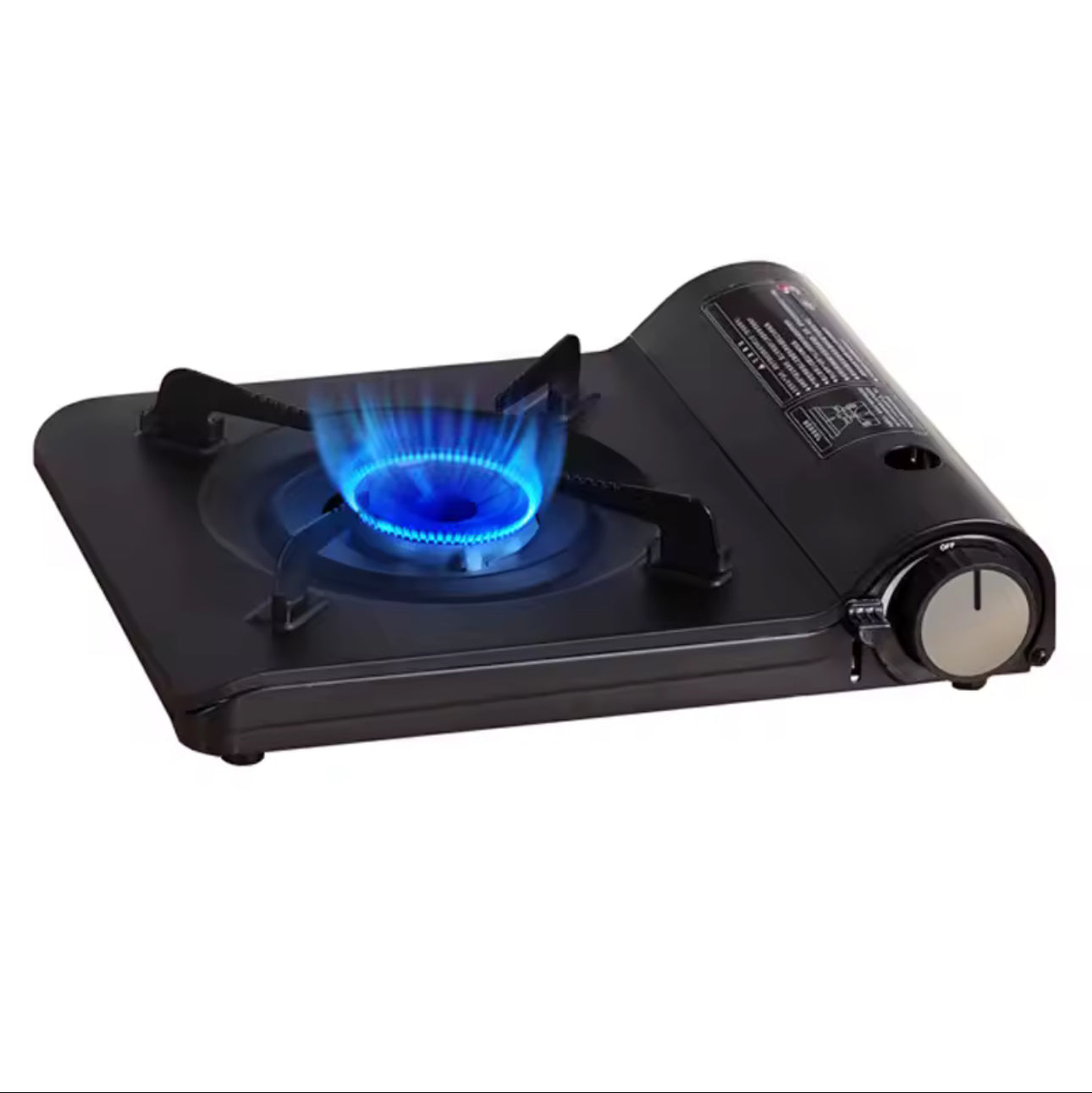 Safy Butane Camping Stove with Portable Case, High-Power Portable BBQ Grill Butane Camping Stove for Backpacking, Beach Parties & Outdoor Cooking