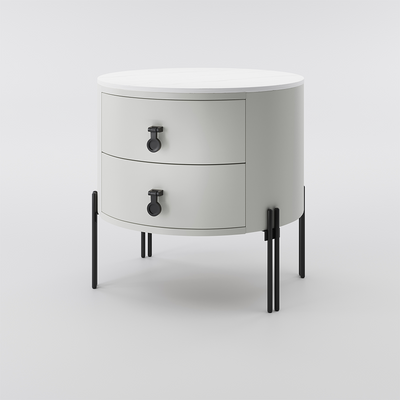 MFurn Modern 2-Drawer Nightstand, Storage Bedside Table for Bedroom, Living Room-Various Colours