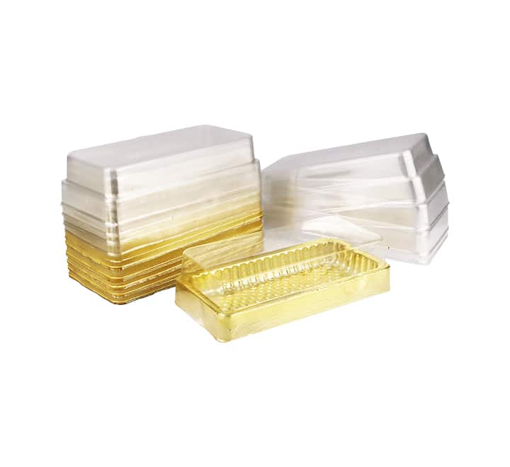 Cake Slice Rectangle Container 50pc