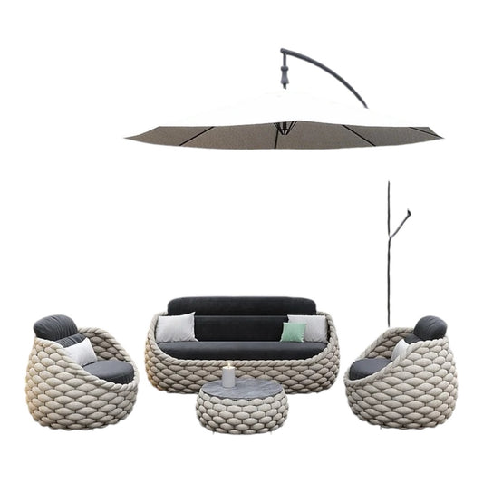 Modern Aluminium Rattan Garden Outdoor Patio Furniture 4pc