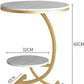MFurn Marble Nordic Style Home Furniture Stainless Steel Gold Round Corner Side Table