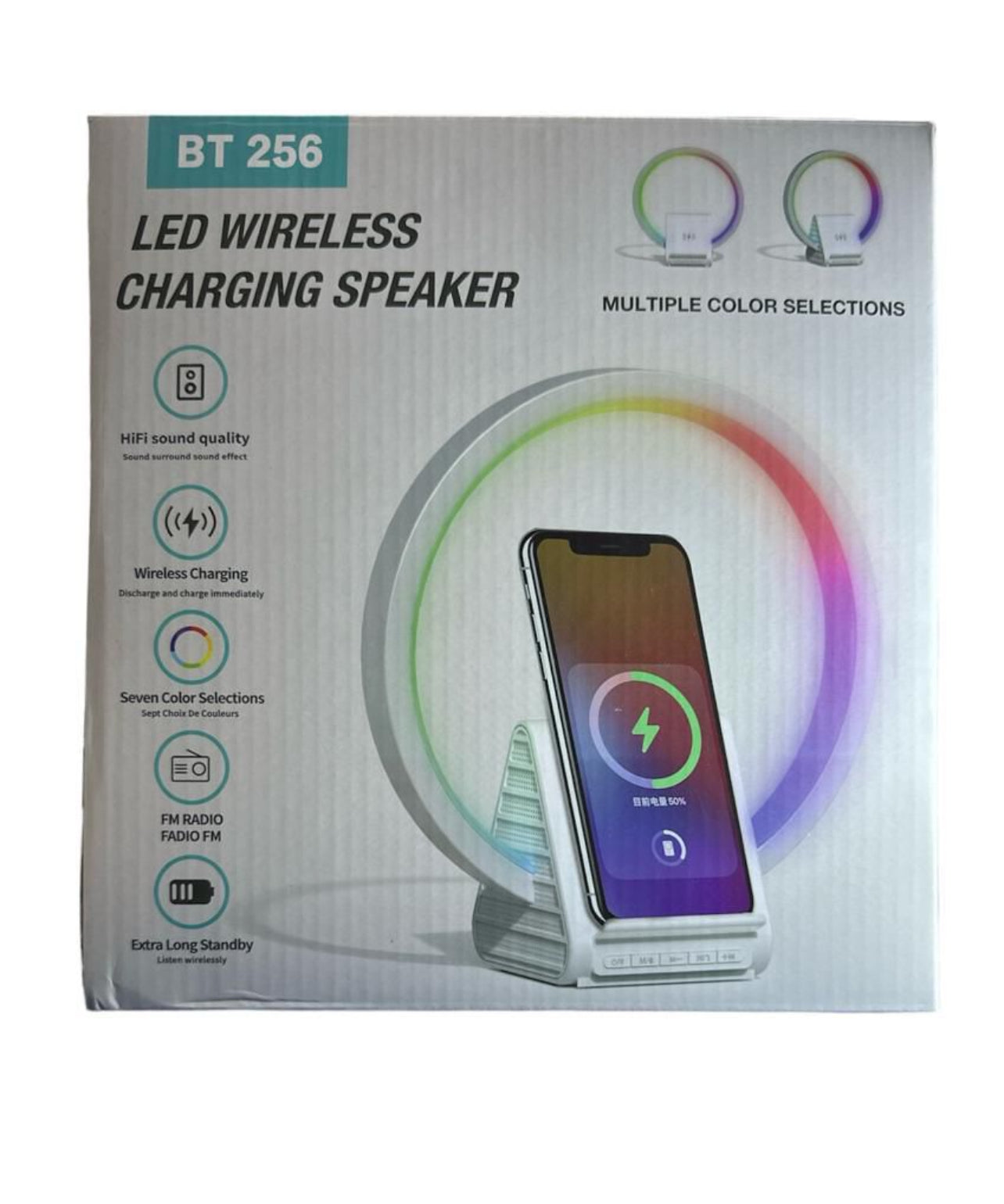 LED Wireless Charging Speaker Ring Light