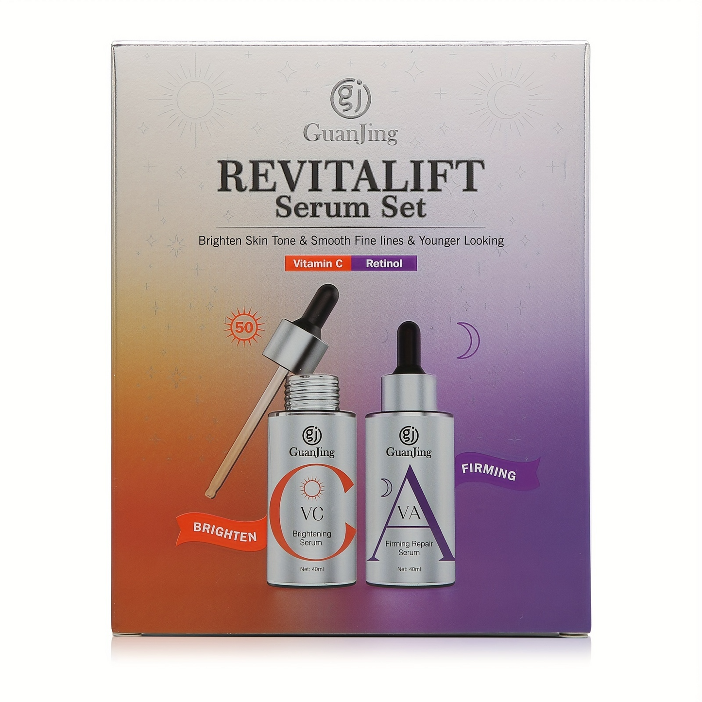 Guanjing Revitalift Brightening & Firming Serum Set 40ml + 40ml
