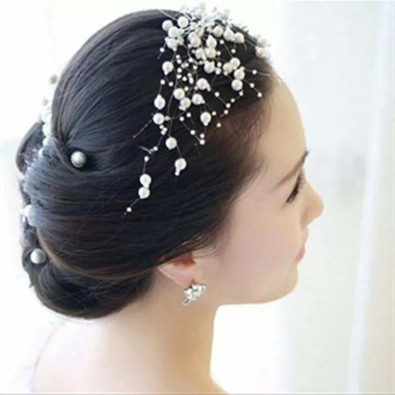 Garland Beads Artificial Chain Flowers Pearls Wedding Party Decor - Various Colours