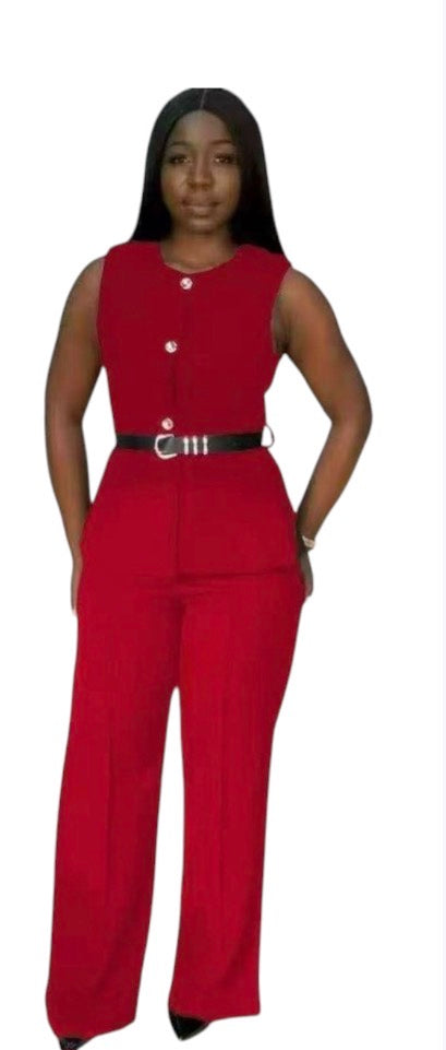 Ladies Stylish Jumpsuit 2pc Set-Various Colours