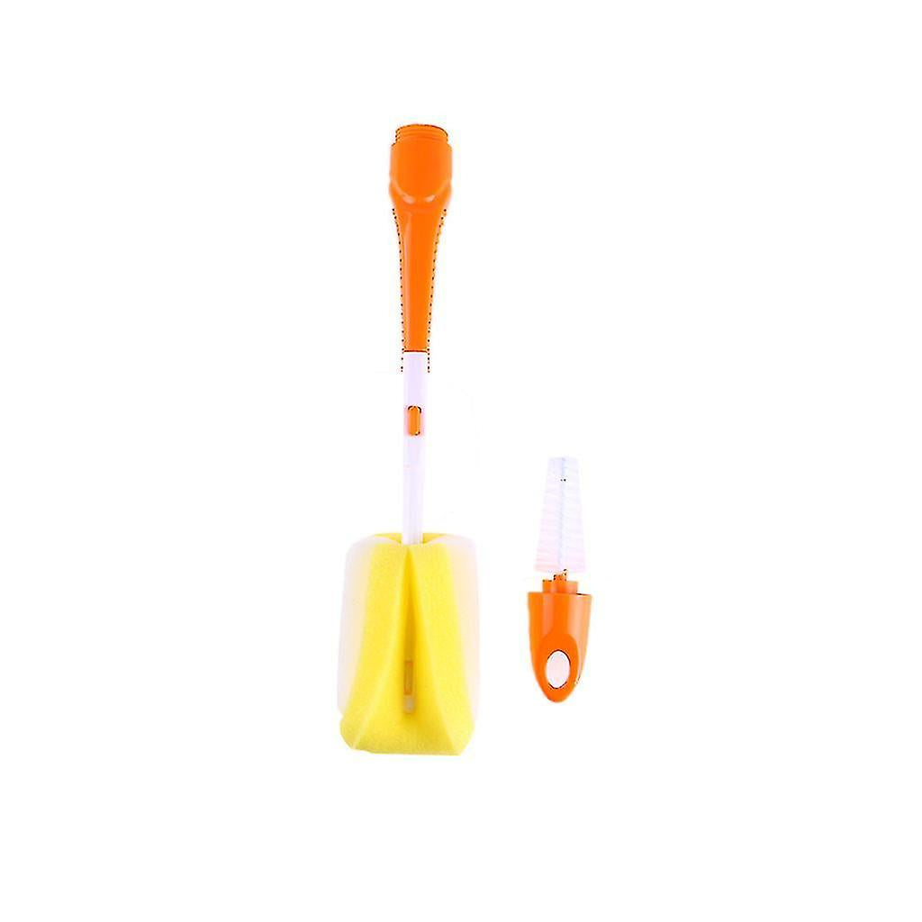Bottle Brush Sponge Head Handle Bottle Nipple Brush Hanging Depth Cleaning