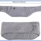 MCare USB Powered Heating Waist Belt, Heating Pad with Hand Pockets, Electric Heated Waist Belt for Period Cramps Body Joints Pain, Three - Level Temperature Control, Grey