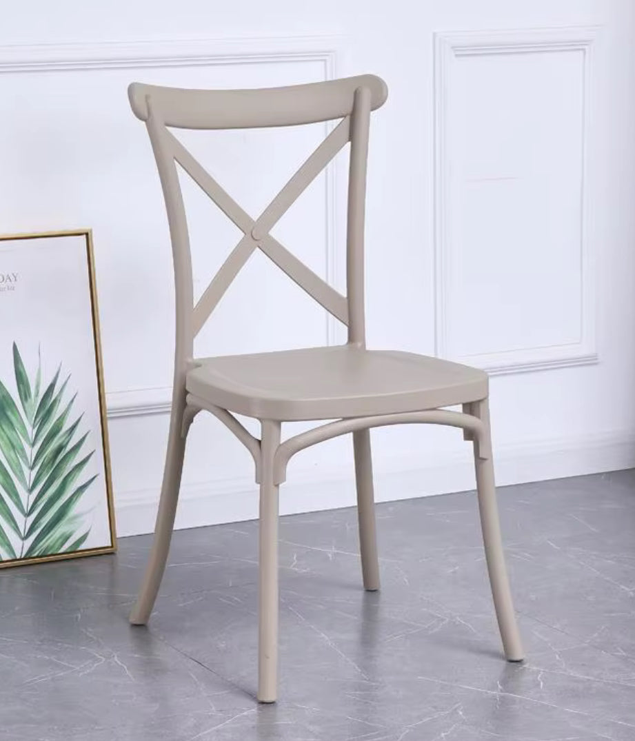 MFurn Cross Back Dining Chairs-Various Colours