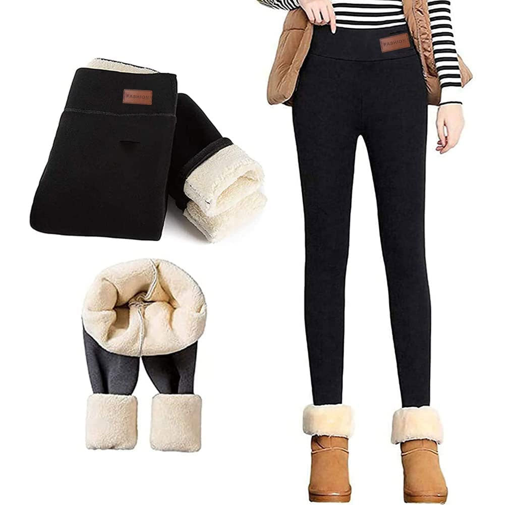 Winter plush fleece leggings