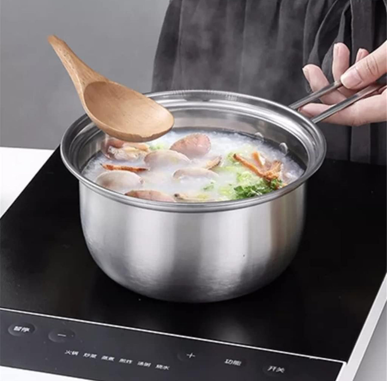 Cookware St/St Pot-Frypan 5pc Set