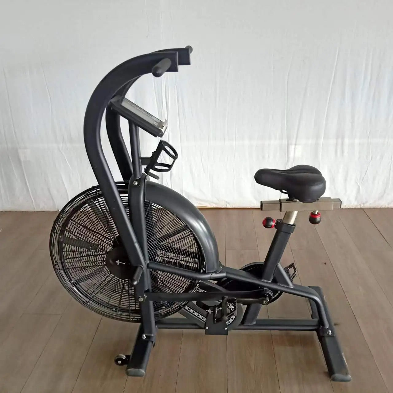 Pro-Sportz Commercial Assault Air Bike, Wind Resistance Exercise Bike for Home Gym or Studio, Full-Body Cardio Workout, Adjustable Seat, LCD Console, Self-Powered Design