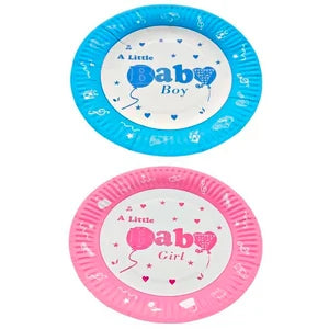 Baby Shower Party Plates 10pc - Various Options