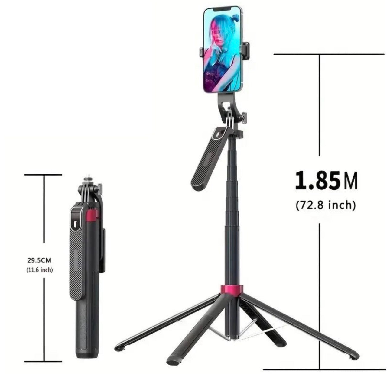 Mtech Zety Long Selfie Stick Bluetooth