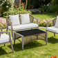 MFURN Pesci Woven Rope Style Outdoor Patio Set 4pc
