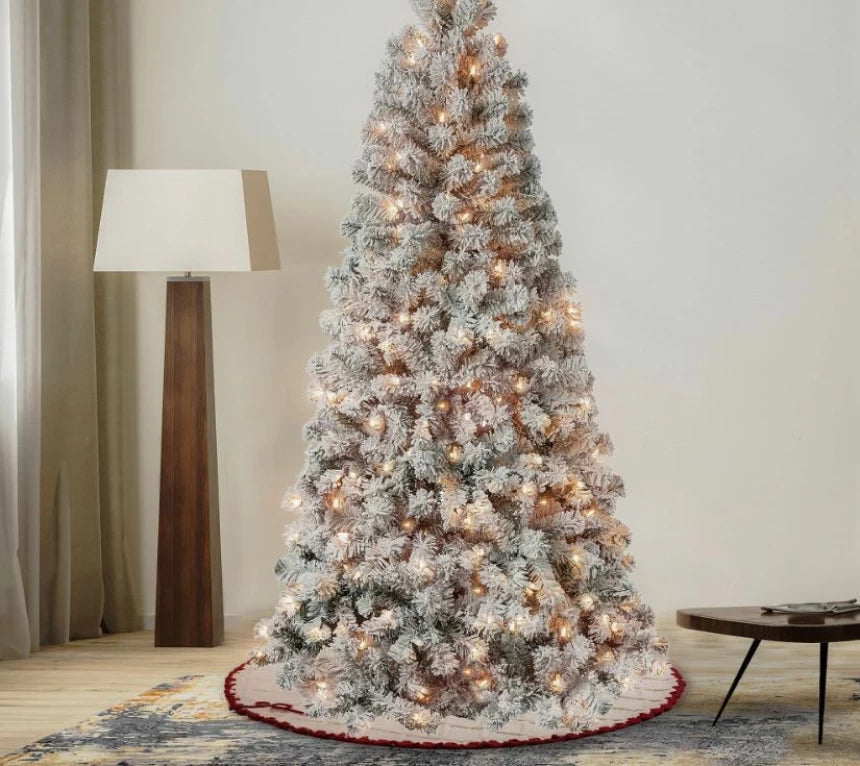 Artificial Frosted Pre-Lit Christmas Tree 150cm