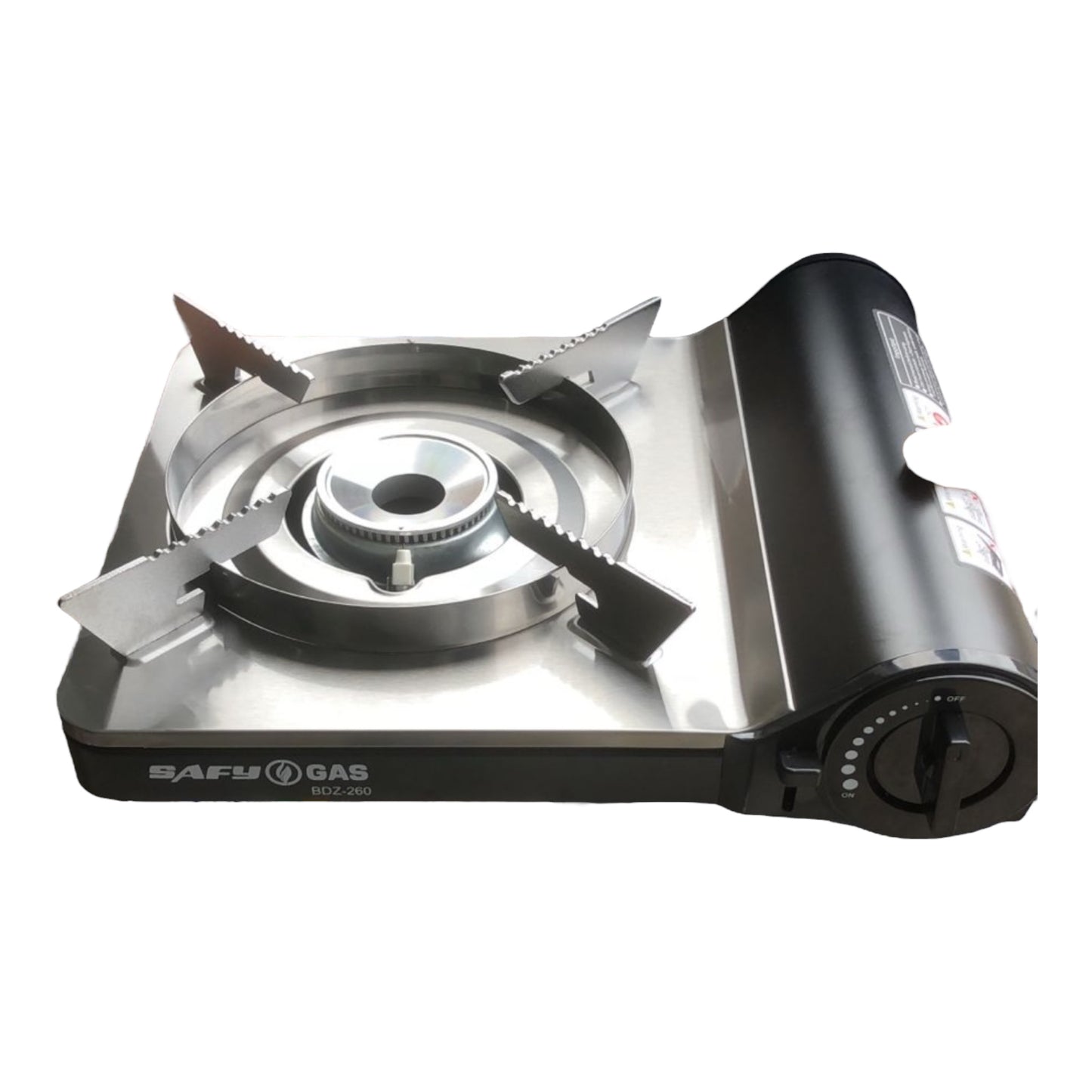 Safy Butane Camping Stove with Portable Case, High-Power Portable BBQ Grill Butane Camping Stove for Backpacking, Beach Parties & Outdoor Cooking