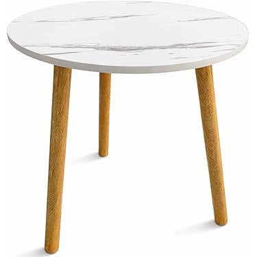 MFURN Coffee Table Faux Marble Design Table Side Tables, Sofa Mobile Small Coffee Table Bedside Tables Corner Mini Round Table-Various Options