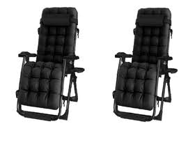 MHome Folding Reclining Deck Chair-Various Colours