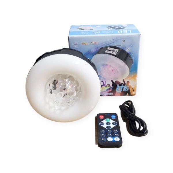 Mtech Solar Powered RGB Remote Controlled Camping Party Light With Hook