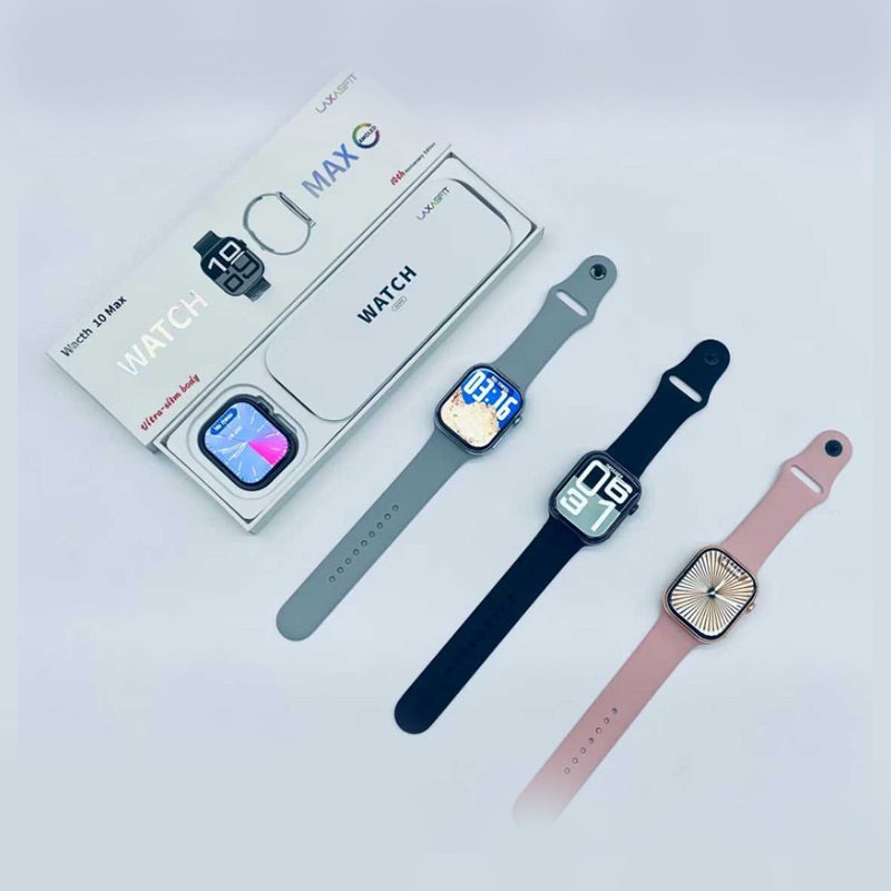 X10 Pro Max Smart Watch – 2025 Ultra Slim Smartwatch With Bluetooth Calling, Water Proof With Box