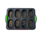 Silicone Bread Pan Baguette Tray, Non-Stick Cake Molds, Mini Loaf Pan, Perfect Pan, 8 Mini Loaves