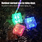 Solar Brick Lights - 6 Pack Solar Ice Cube Lights IP65-Waterproof Brick Light 4-LED Outdoor Brick Decor in Garden