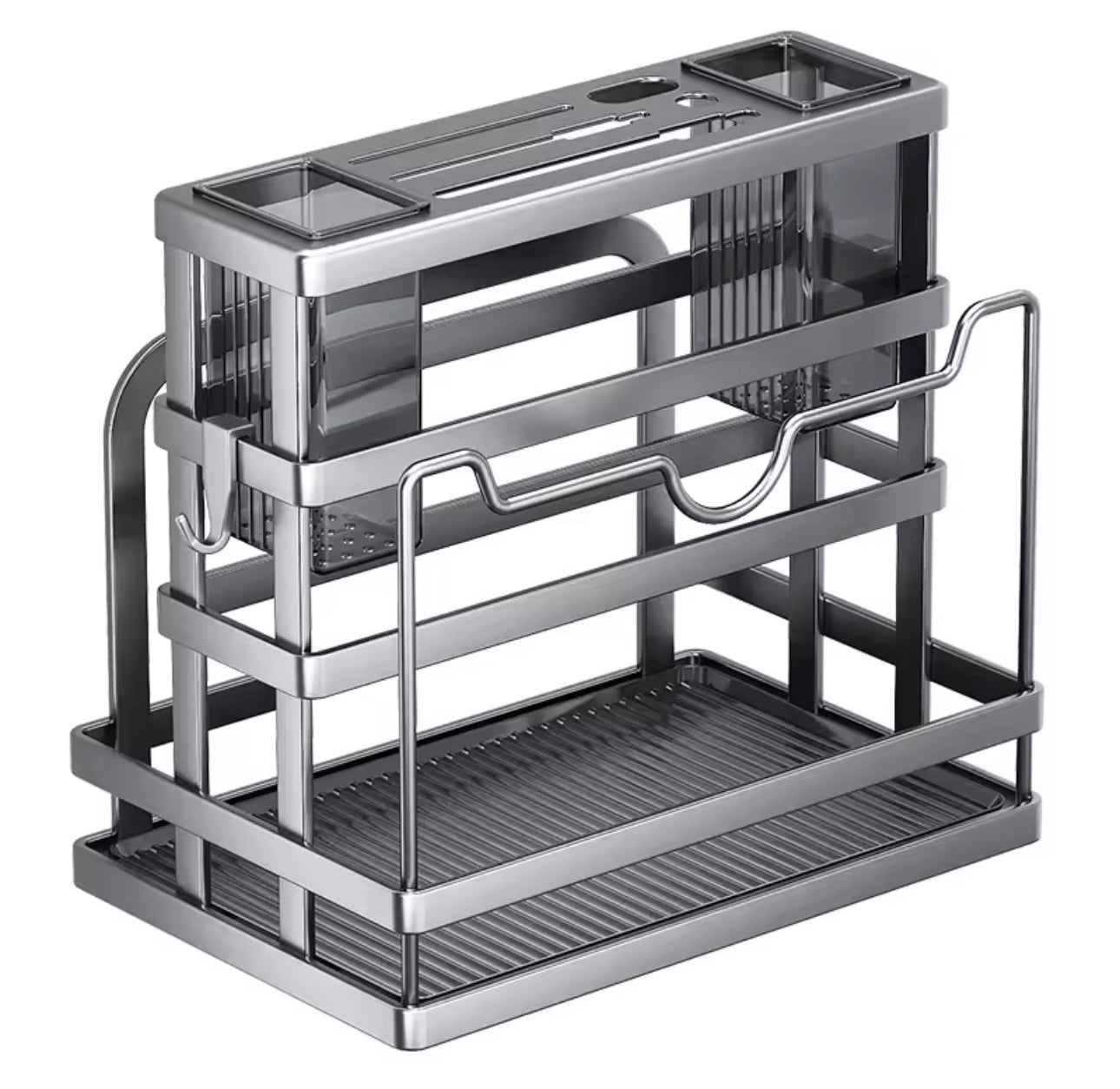 MHome Wall-Mounted Multifunctional Kitchen Knife & Pot Lid Rack