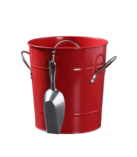 MHome Retro Ice Bucket With Scoop & Lid -Various Colours