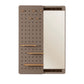 MFURN Multifunctional Full Length Mirror Wood With Shelf And Hooks 120x40cm