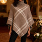 Ladies Geometric Knitted Poncho