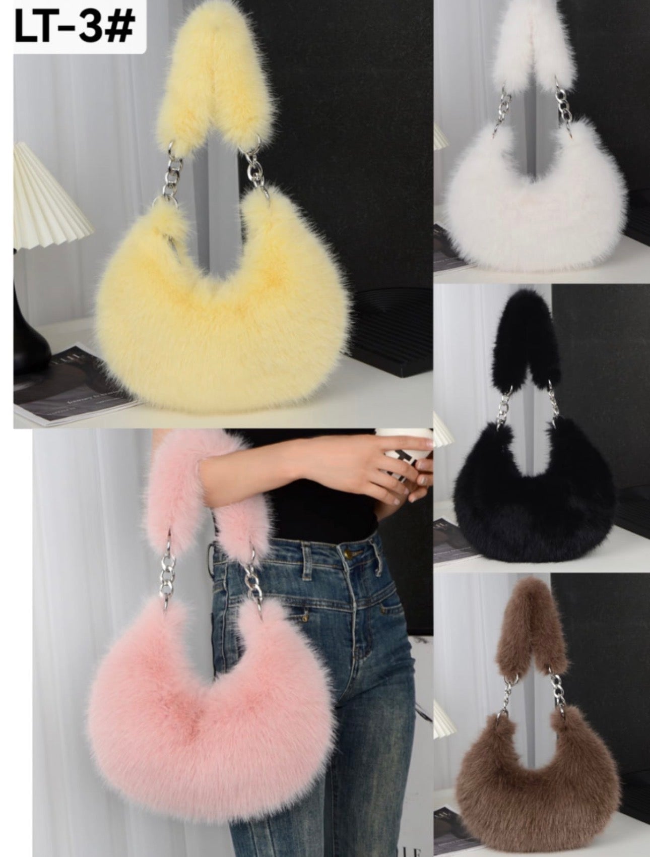 Women’s Trending  Furry Bags - Various Colours