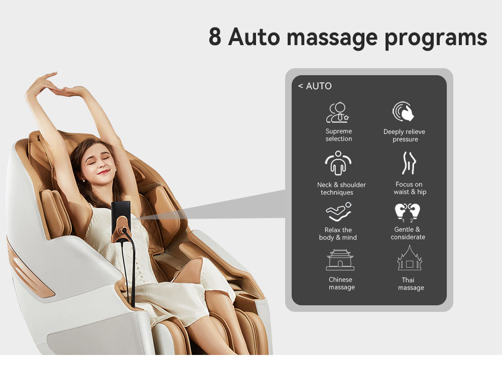 Professional Massage Best Zero Gravity Human Touch Stretch 4D Track Latest Electronic Massage Chair Body Massager Only Available On PreOrder.