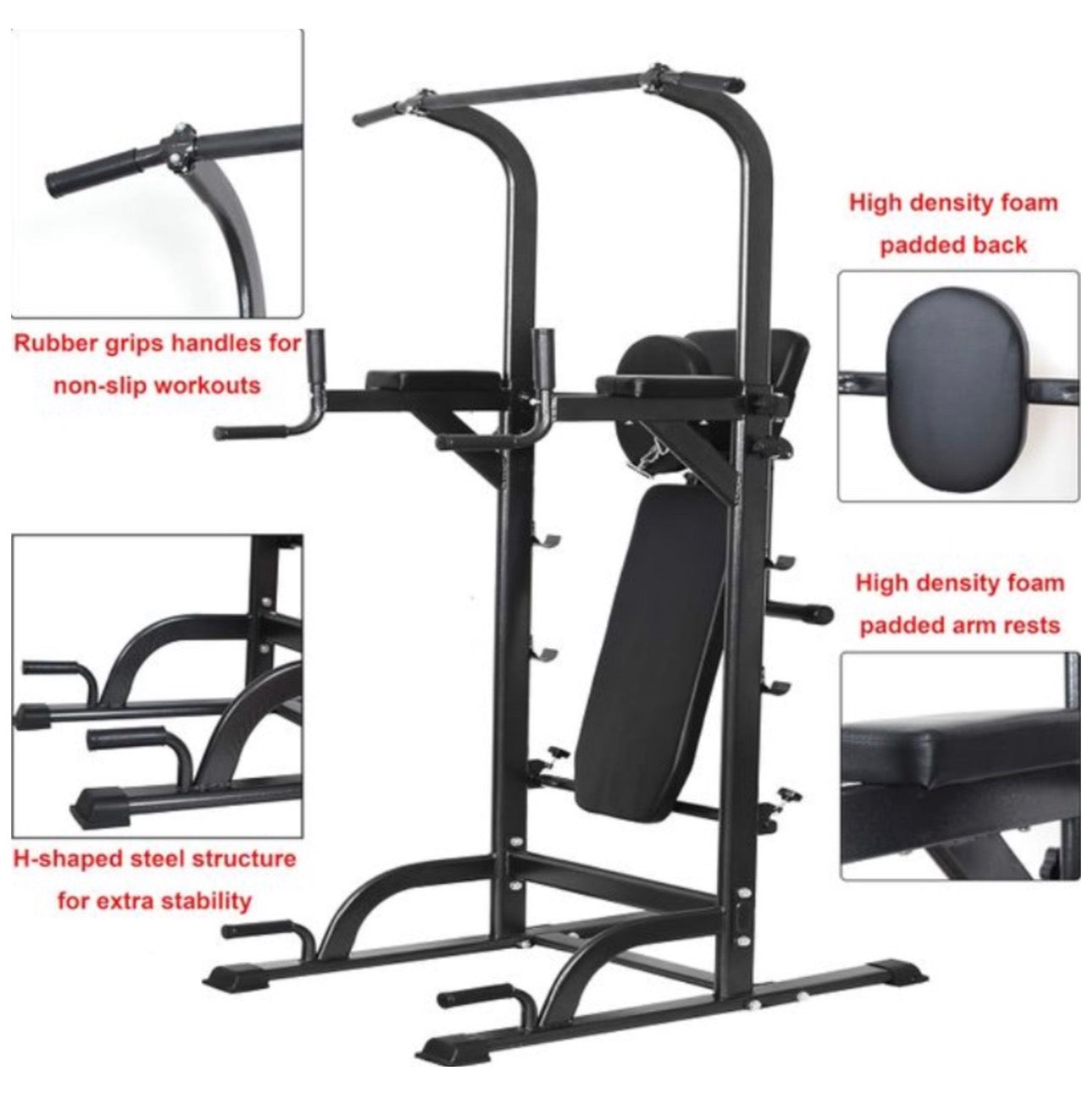 Pro-Sportz Multifunction Pull Up Power Tower Station
