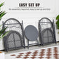 MFurn Rattan Indoor & Outdoor Chairs and Round Table – 3 Piece Set