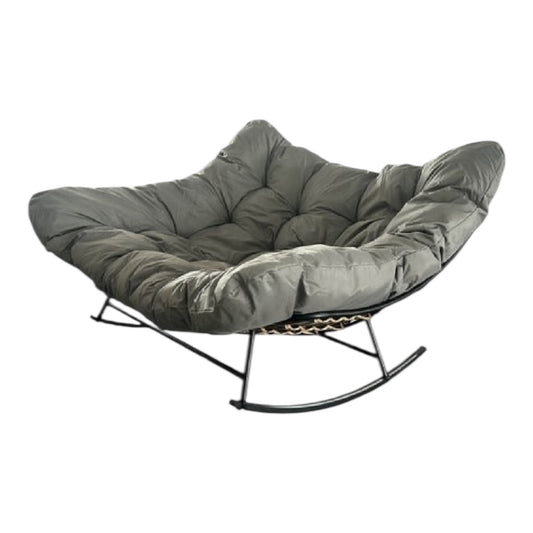 MFurn Roch Inspired Double Egg Rocking Chair With Oversized Padded Cushion